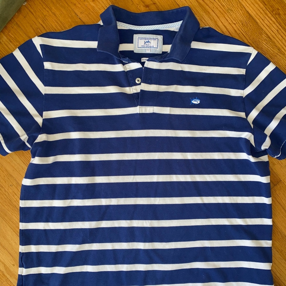 Southern Tide Stripe Polo size large